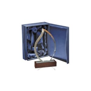 Galvano Cristal con Base de Madera BLAS 55